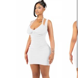 Yagi - SICILY BLANCO MINI DRESS